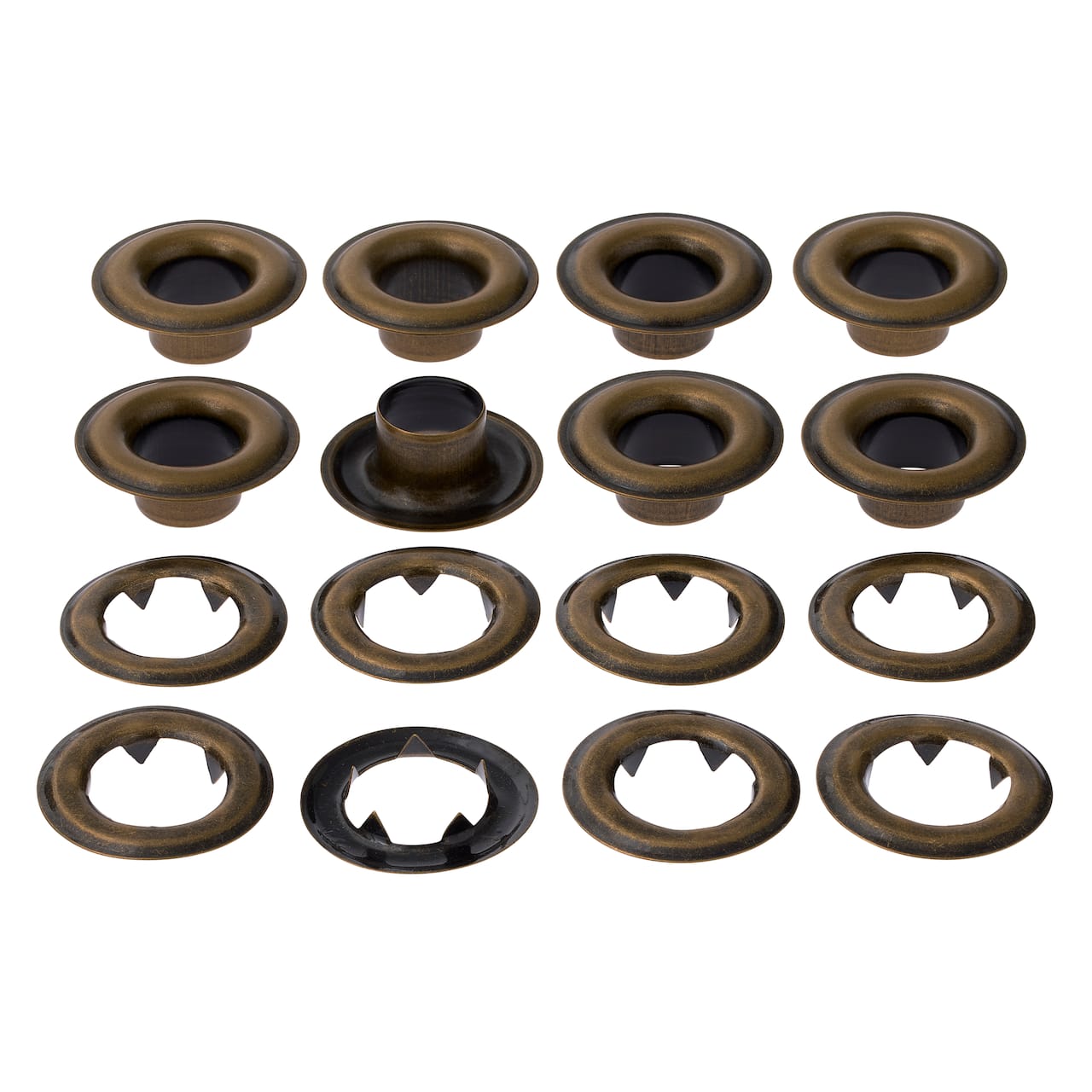 12 Packs: 8 ct. (96 total) 7/16" Antique Brass Eyelets by Loops & Threads™